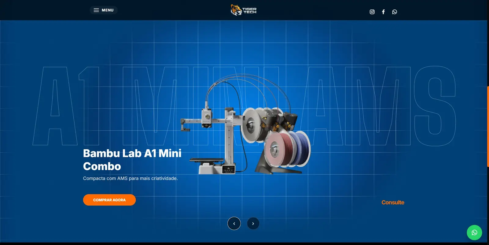 Vitrine do produto A1 Mini Combo
